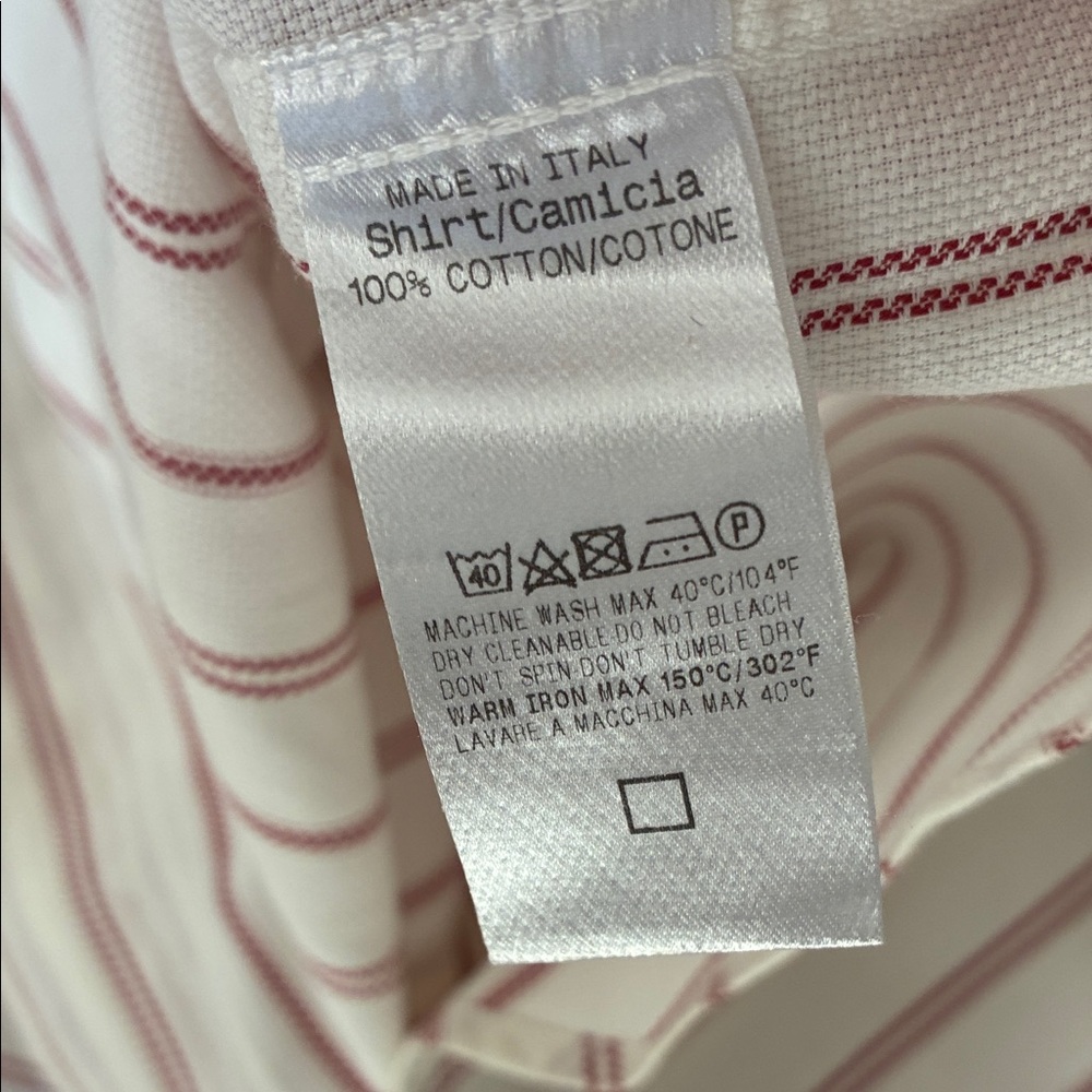 Gucci Men's White Shirt with Red Stripes - Picture 7 of 8